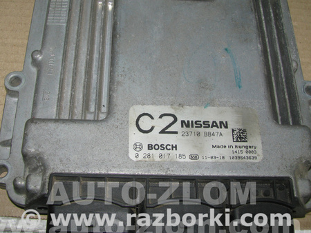 Блок управления двигателем для Nissan Qashqai (07-14) Львов 23710 BB47A, 0281017185