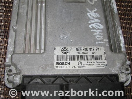 Блок управления двигателем для Volkswagen Golf V Mk5 (10.2003-05.2009) Львов 03G906016FM, 0281011903