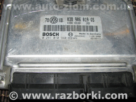 Блок управления двигателем для Volkswagen Passat B5 (08.1996-02.2005) Львов 038906019GS, 0281010940