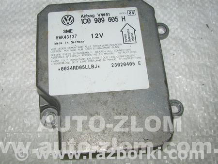 Блок управления AIRBAG для Volkswagen Polo Львов 1C0909605H, 5WK43127