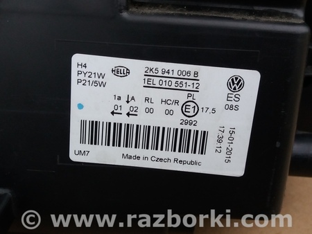 Фара передняя правая для Volkswagen Caddy (все года выпуска) Ковель